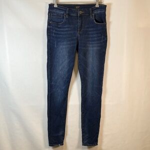 Kut from the Kloth Toothpick Skinny Jeans Women's Size 8 Distressed Mid-Rise